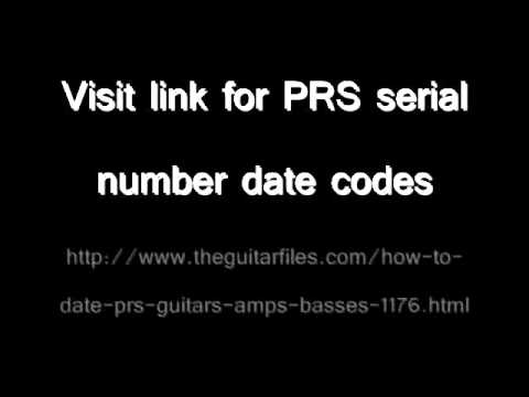 prs guitars serial number